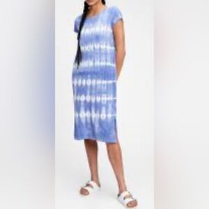 Gap Tie Dye Short Sleeve Midi T-Shirt Dress, size M, New